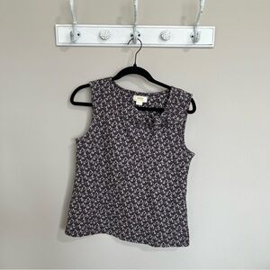 Women’s Maeve Pattern Sleeveless Top with Knot - Size Medium